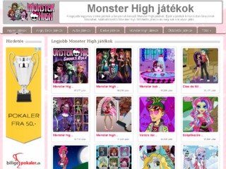 Részletek : Legjobb Ingyen Monster high játékok