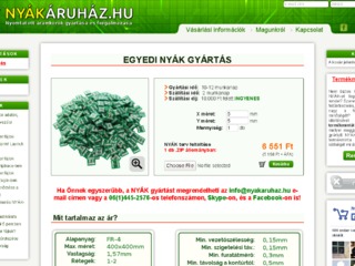 Részletek : Webshop rendszerű NYÁK gyártás